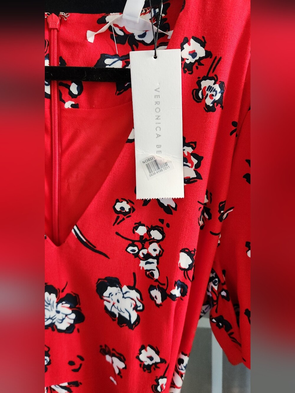 Veronica Beard Joia floral midi dress. - Picture 5 of 5